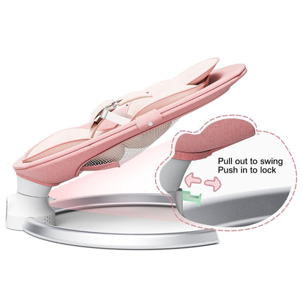 Electric Baby Rocker with Remote Control and Bluetooth Functionality, 5 Rocking Modes, Electric Baby Swing,