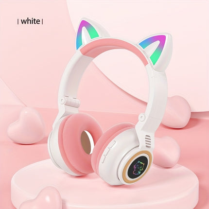 Wireless Headphones, Foldable Design for Easy Portability, Hifi Stereo Sound, Suitable for Watching Videos
