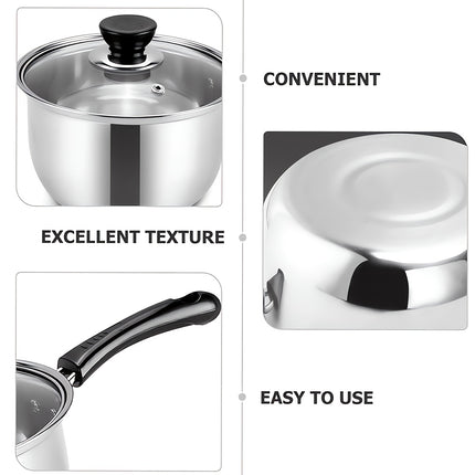 3pcs Stainless Steel Saucepans Cookware Set