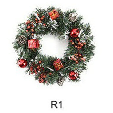 Window Props Layout Decoration Christmas Garland With Lights