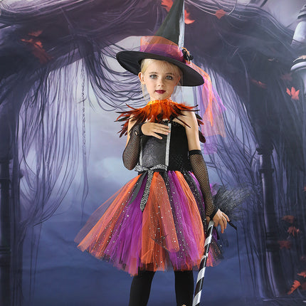 Halloween Children's Costume Witch Cosplay Clothes