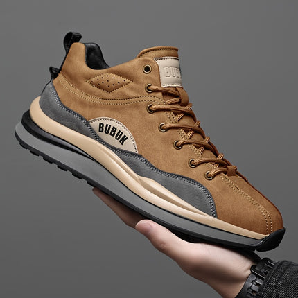 Durable PU Upper & Rubber Sole, Breathable Fabric Lining, Cushioned Comfort for Hiking