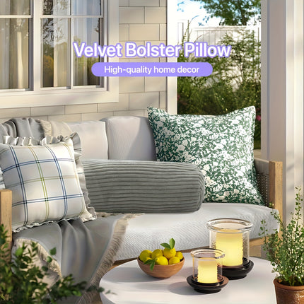 One Piece of Body Pillow with a Coral Fleece Cover, Designed As a Long Round Cervical Roll Pillow.