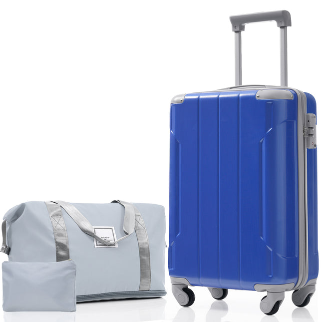 20 Inch Carry On Luggage Set 3 Piece with Spinner Wheels, Lightweight Hardshell ABS Suitcase for Weedend Getaways, Business Travel