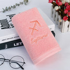 0480 Sagittarius Pink / 70X140cm Bath Towel
