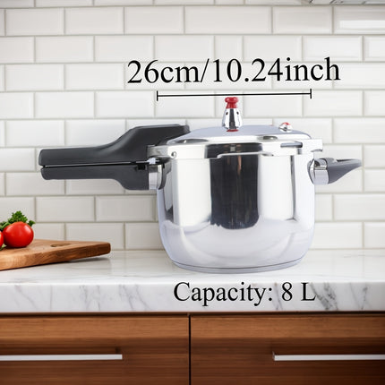 4L-6L Pressure Cooker & Fast Boiling Pot - Extra Thick High Quality Base - Wide Mouth Design