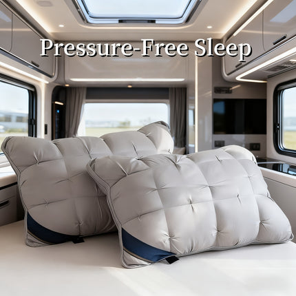 2pcs/1pc Luxury 5-Star Hotel Quality Pillows - 800g Deep Sleep Neck Support