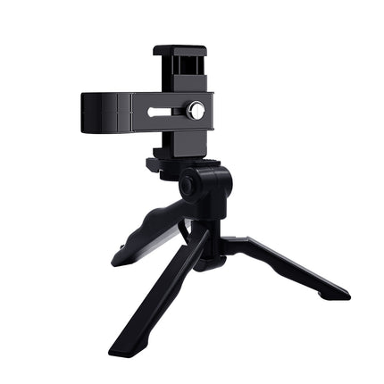 Phone Holder With Handheld Folding Tripod