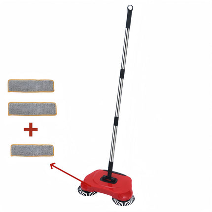 1pc Manual Sweeper Mop and Vacuum Combo for All Hard Floors Pet Hair