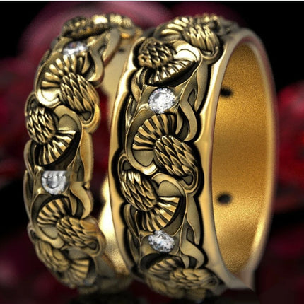 Exaggerated Personalized Vintage Ring In European And American Styles