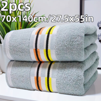 2-Pack Extra Large Bath Towels - Super Soft Quick-Dry Bath Sheets
