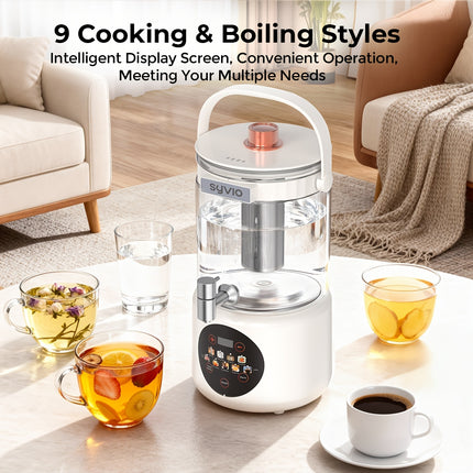 Electric Tea Kettle Health Kettle with Temperature Control | 1200W Fast Heating, 9 Presets