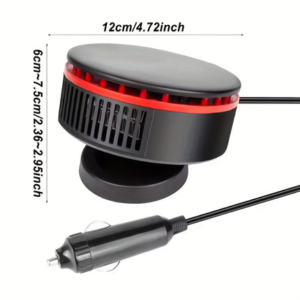 High-Power 12V 120W Portable Car Heater with Dual Function Quick Heating