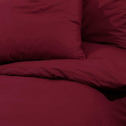 Bed Linen Set Bordeaux Red 260X220 Cm