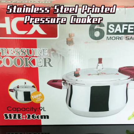 26cm 9L Optional 1600g Triple-Layer Stainless Steel Pressure Cooker for Home and Commercial Use