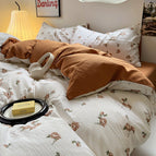 Retro Rose / 90cm bed sheet set 150x200