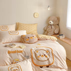 Bread Bear / 0.9m flat sheet Three Pieces