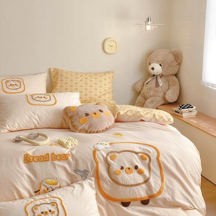 Class A Maternal And Child Grade Cotton Four - piece Set Washed - GARDIWALL