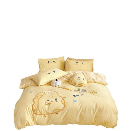 Class A Maternal And Child Grade Cotton Four - piece Set Washed - GARDIWALL