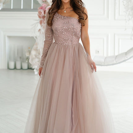  Long dress model 192637 Bicotone 