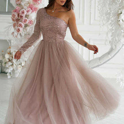  Long dress model 192637 Bicotone 