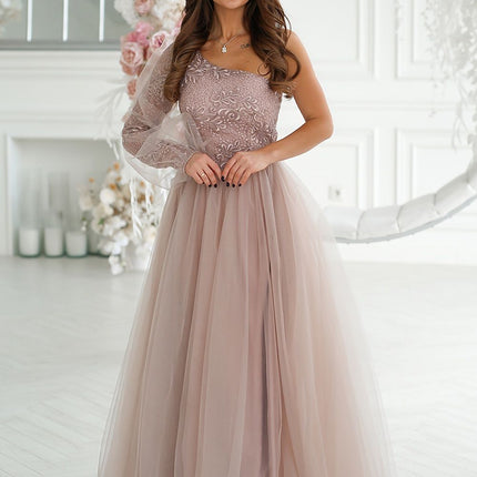  Long dress model 192637 Bicotone 