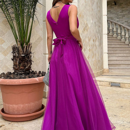  Long dress model 192639 Bicotone 