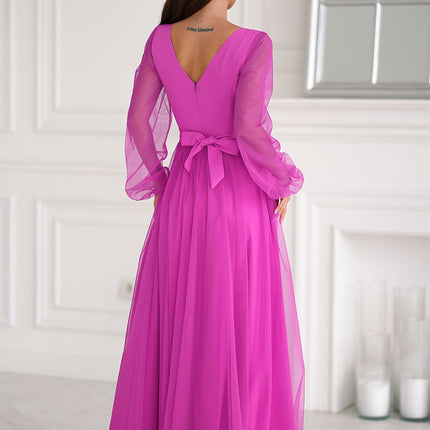  Long dress model 202459 Bicotone 