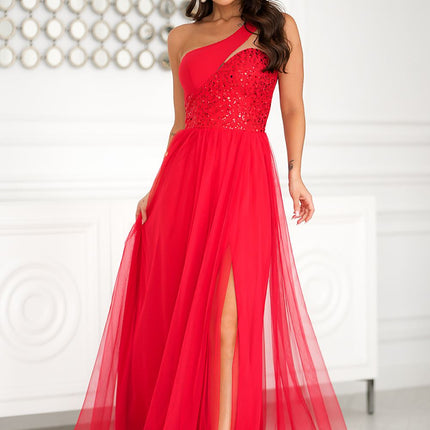  Long dress model 204863 Bicotone 