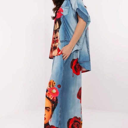  Women trousers model 210026 Italy Moda 