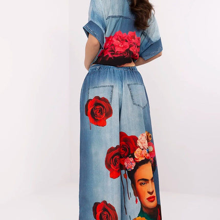  Women trousers model 210026 Italy Moda 