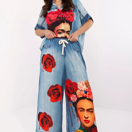  Women trousers model 210026 Italy Moda 