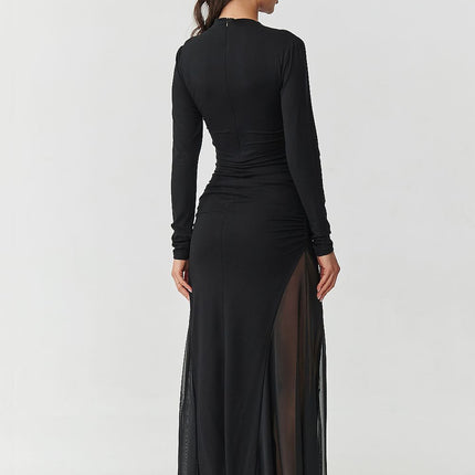  Long dress model 218109 Makadamia 