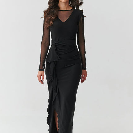  Long dress model 218110 Makadamia 