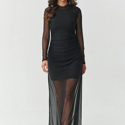  Evening dress model 219536 Makadamia 