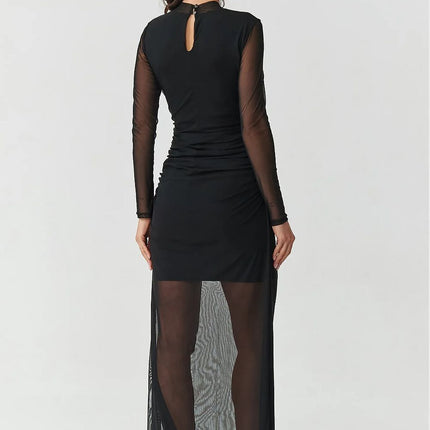  Evening dress model 219536 Makadamia 