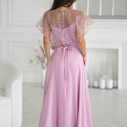  Long dress model 219690 Bicotone 