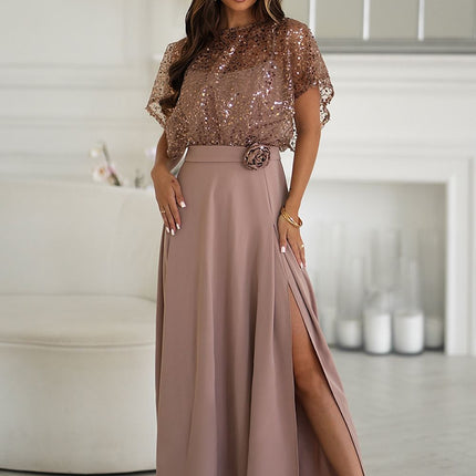  Long dress model 219691 Bicotone 