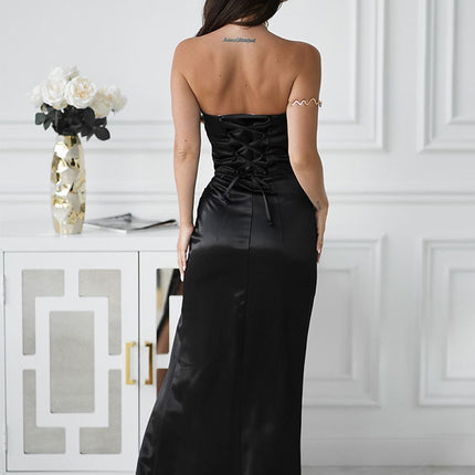  Long dress model 219709 Bicotone 