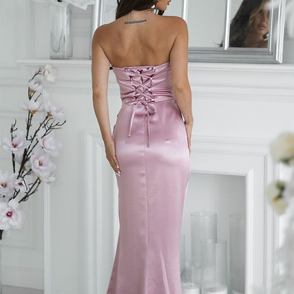  Long dress model 219711 Bicotone 