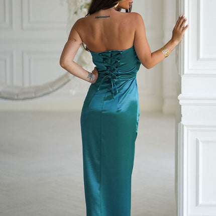  Long dress model 219712 Bicotone 