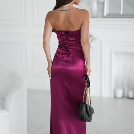  Long dress model 219713 Bicotone 