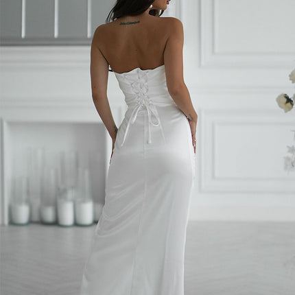  Long dress model 219716 Bicotone 