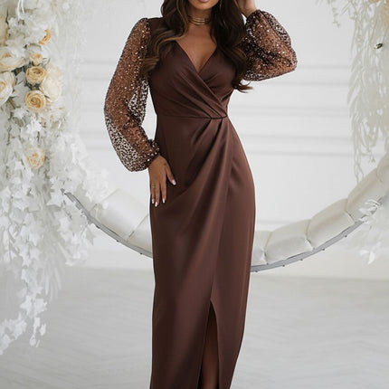  Long dress model 220832 Bicotone 
