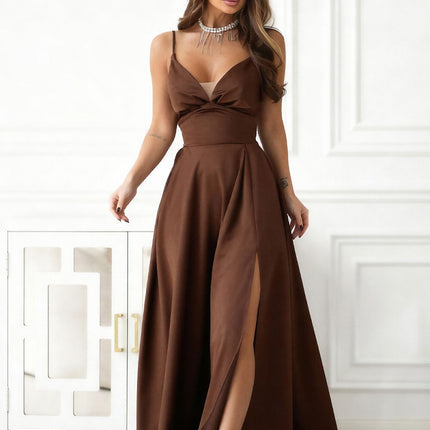  Long dress model 222064 Bicotone 