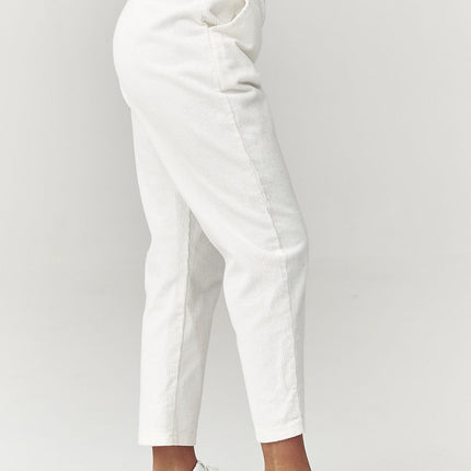  corduroy trousers model 223242 Makadamia 