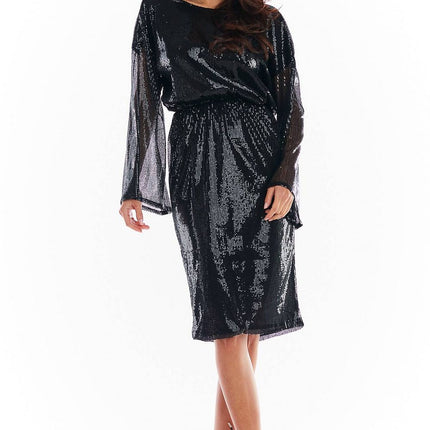  Evening dress model 150755 awama 