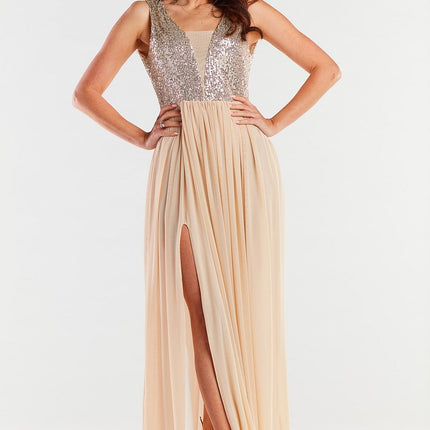  Long dress model 174302 awama 