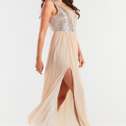  Long dress model 174302 awama 