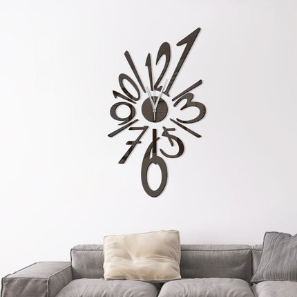 Creative DIY Decoration Fashion Wall Clock Wall Sticker Digital Clock
